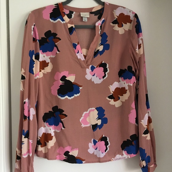 a new day Tops - NWOT A New Day pink floral boho blouse S